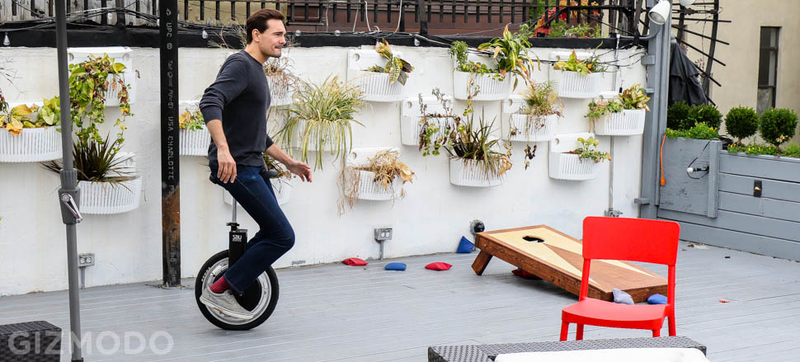 Illustration for article titled My Wobbly Ride on the Self-Balancing Unicycle of the Future